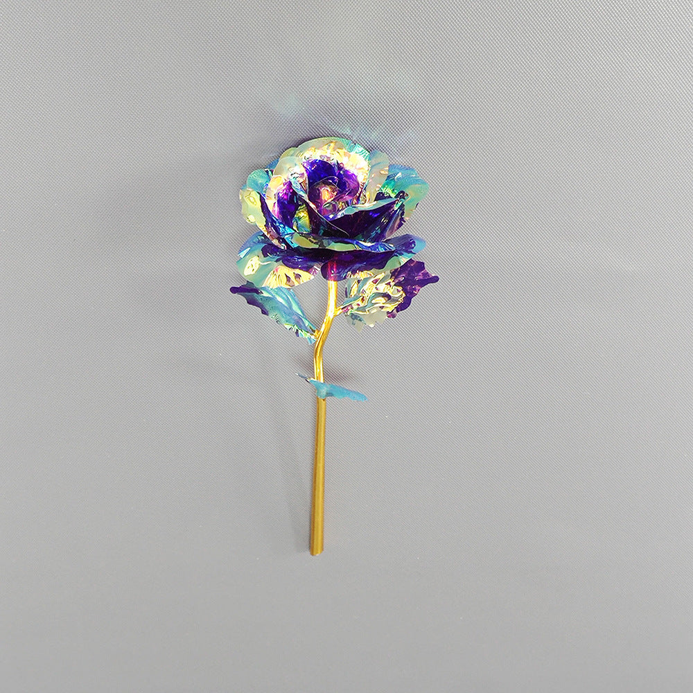 Wholesale of 10pcs Valentine's Day Glow Gold Foil Rose Gift Box